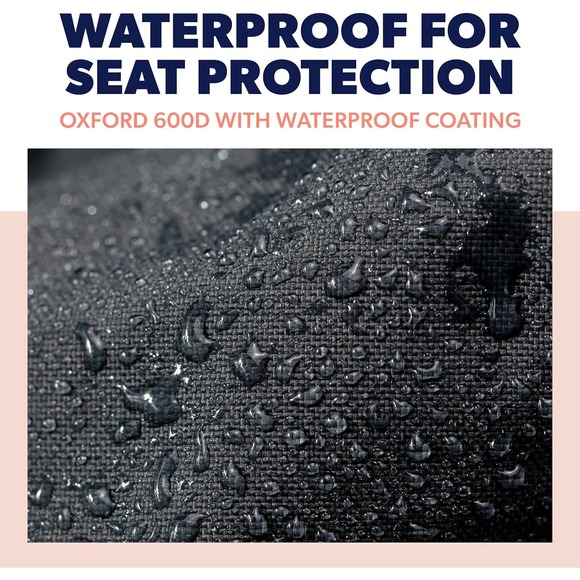 WOOF hammock style pet seat cover NEW IN Box BLACK Universal Fit - Picture 3 of 10